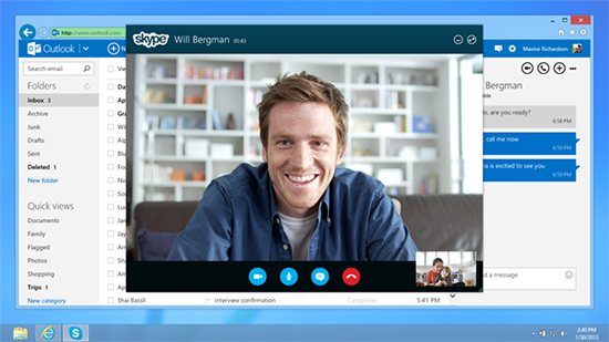 Microsoft integriert Skype in Outlook.com: Den E-Mail-Empfänger gleich anrufen