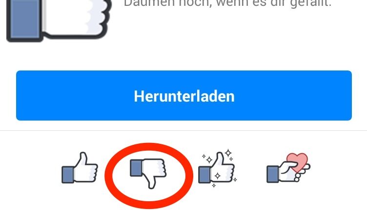 Facebook führt Dislike-Button ein, zumindest im Messenger