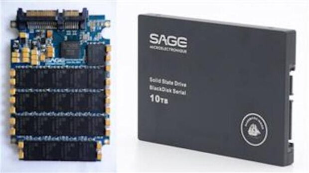 SSD mit 10TB von Sage. (Foto: Sage)