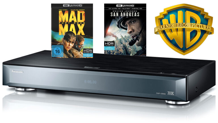 Der Ultra HD Blu-ray-Player von Panasonic kommt mit Movie-Bundle von Warner in den Handel
