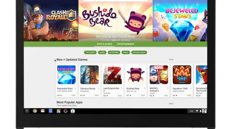 Jetzt offiziell: Chromebook-Nutzer können den Play Store und damit 1 Million+ Android-Apps nutzen