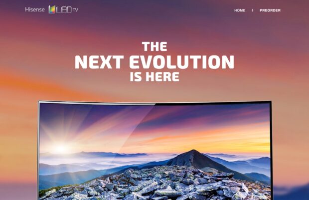 Hisense-Werbung: "Nächste Evolution"
