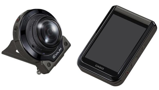 Kamera und Display der Casio EX-FR 200 können getrennt werden. (Foto: Casio)