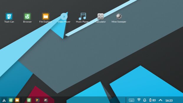 Andromium OS: Standard-Oberfläche sieht aus wie Windows.