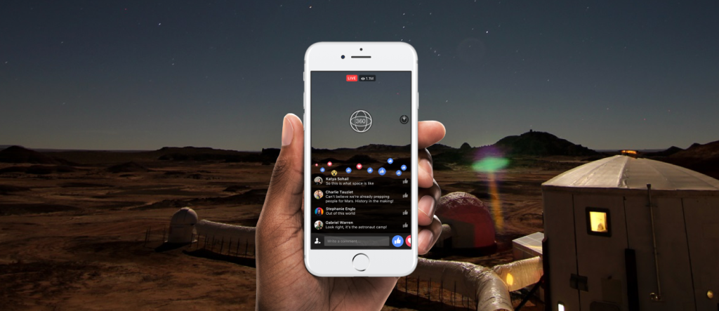 Facebook: Ab heute auch mit 360-Grad-Livestreams