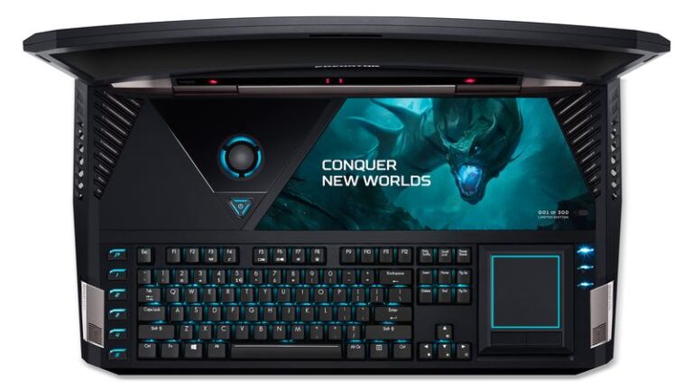 Gaming extrem: Acer Predator 21 X ist ein monströser Laptop mit 21-Zoll-Curved-Display für 10.000 Euro