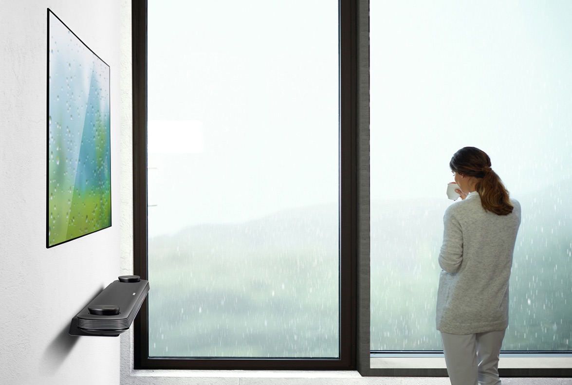 OLED-Fernseher können so dünn sein, dass sie an der Wand nicht auffallen (Bild: LG)