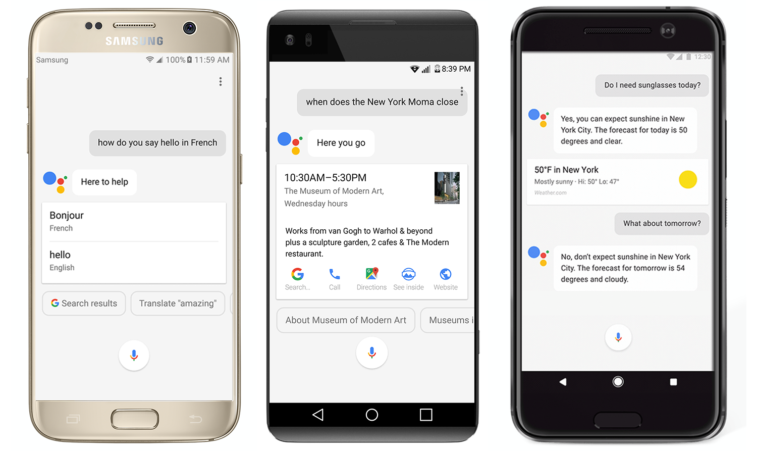 Der Google Assistant kann auf dem Smartphone bereits Stimmen unterscheiden (Bild: Google)