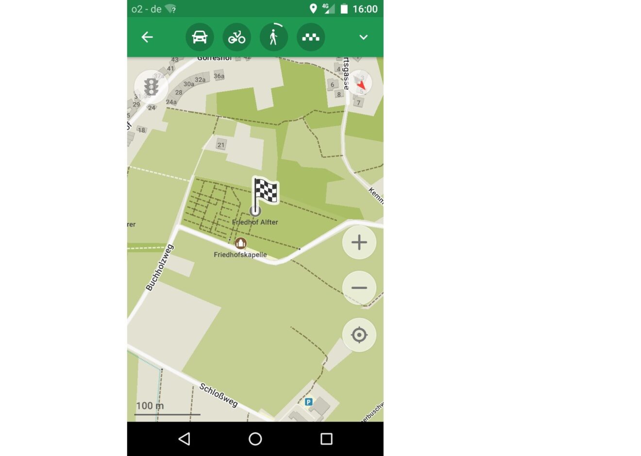 app google maps auto auf fahrrad umstellen