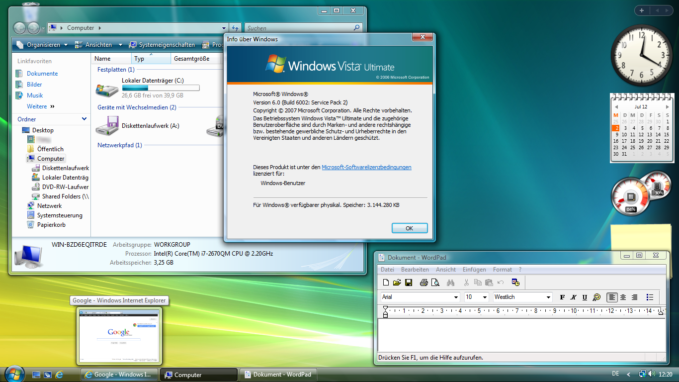 Tschüss, Windows Vista! Es war nicht besonders schön mit dir…