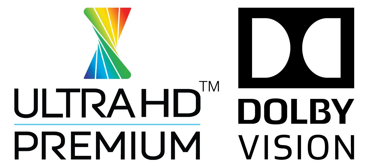 An diesen beiden Logos lässt sich die Bildqualität in HDR und Dolby Vision erkennen
