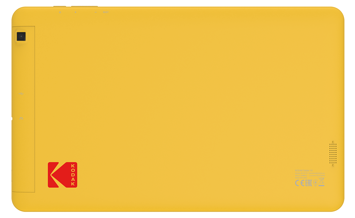 Rückseite des Kodak Tablet 10 in Kodak-Gelb (Bild: Archos/Kodak)