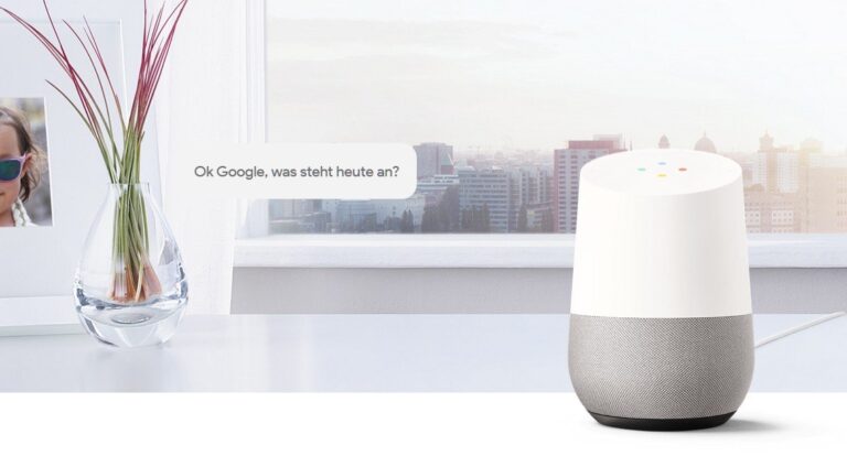 Google Home ist ein smarter Speaker mit Google Assistant. (Foto: Google)