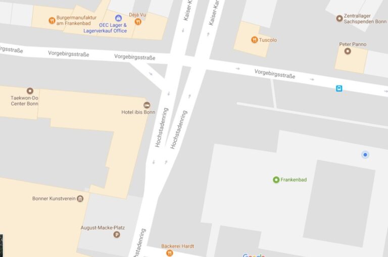 Das neue Google Maps markiert Gebäude übersichtlicher in unterschiedlichen Farben und Icons.