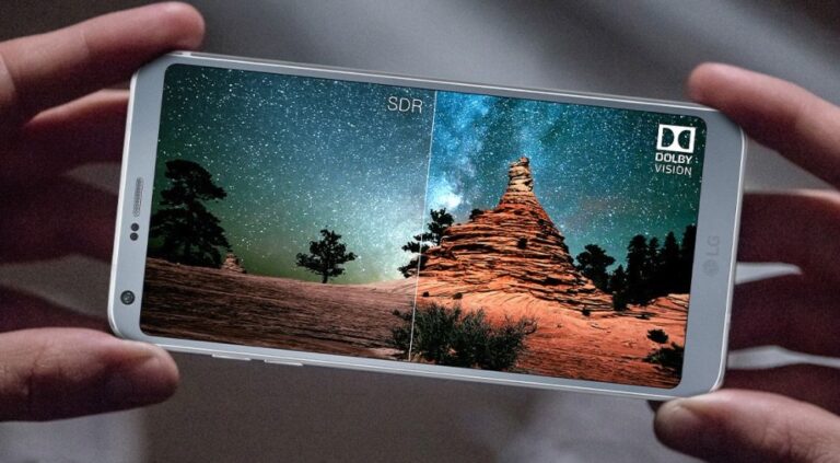 Hier wird es nur angedeutet. Aber das 18:9-Smartphone LG G6 kann zwei Apps nebeneinander ausführen. Bild: LG