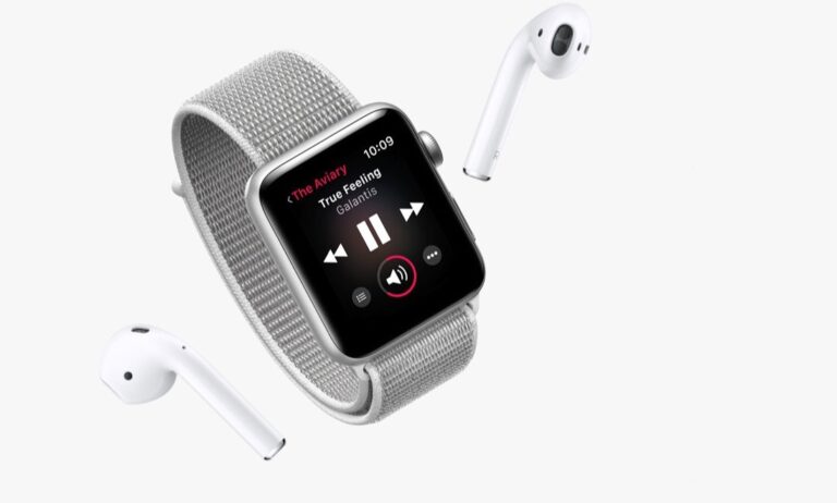Musik streamen mit der Apple Watch Series 3. Bild: Apple