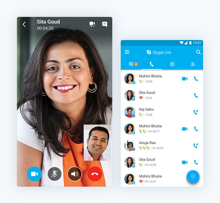 Skype ersetzt des Telefon, wenn mit älteren Generationen telefoniert wird. Jüngere nutzen eher WhatsApp (Bild: Skype)