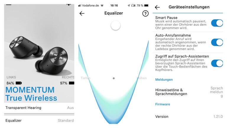 Sennheiser Momentum True Wireless App