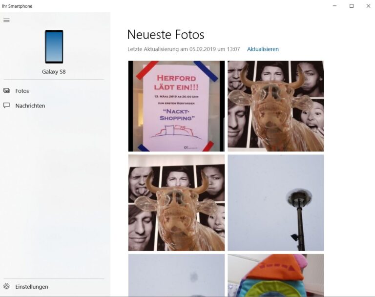 Juhuu. Windows 10 erfolgreich mit dem Handy verbunden. (Foto: Screenshot / Sven Wernicke)