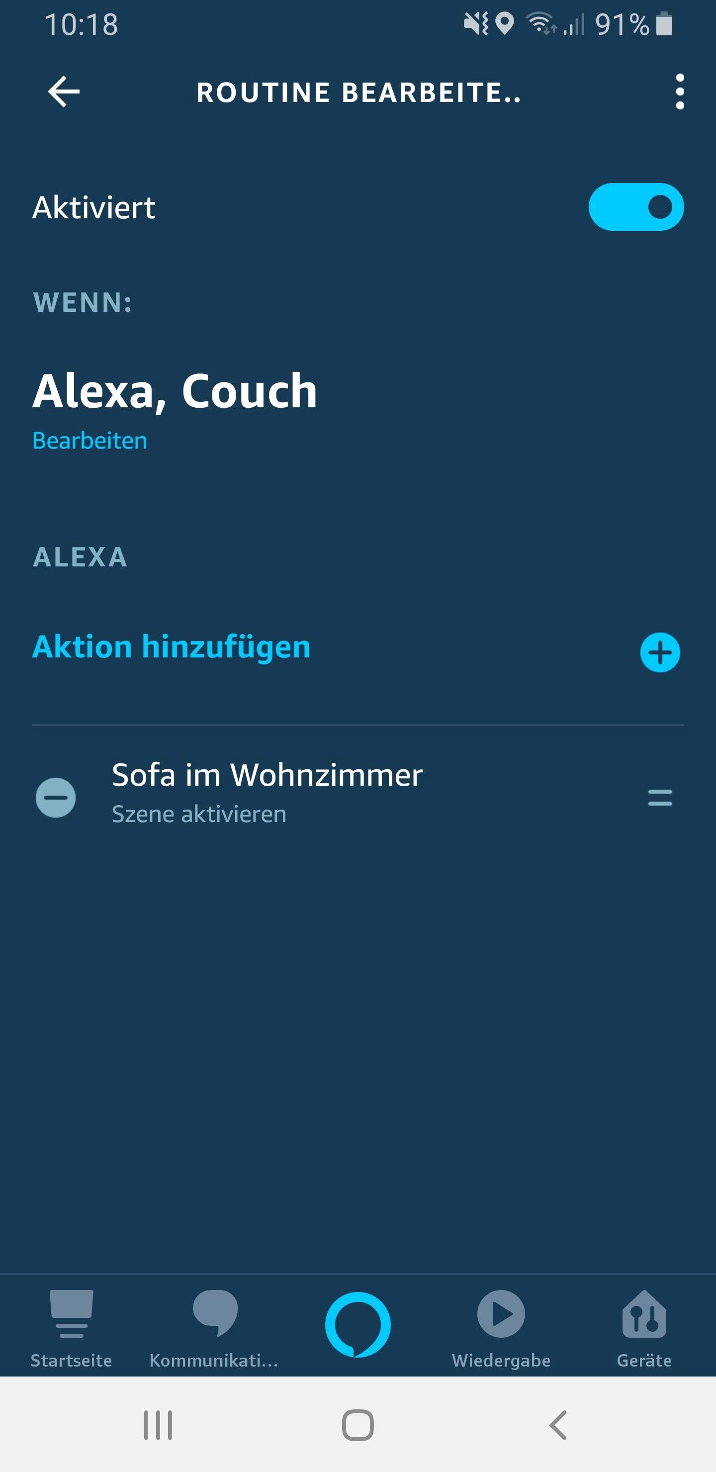 Mit Alexa-Routinen erschafft ihr neue Alexa-Sprachbefehle für Philips Hue. (Screenshot)