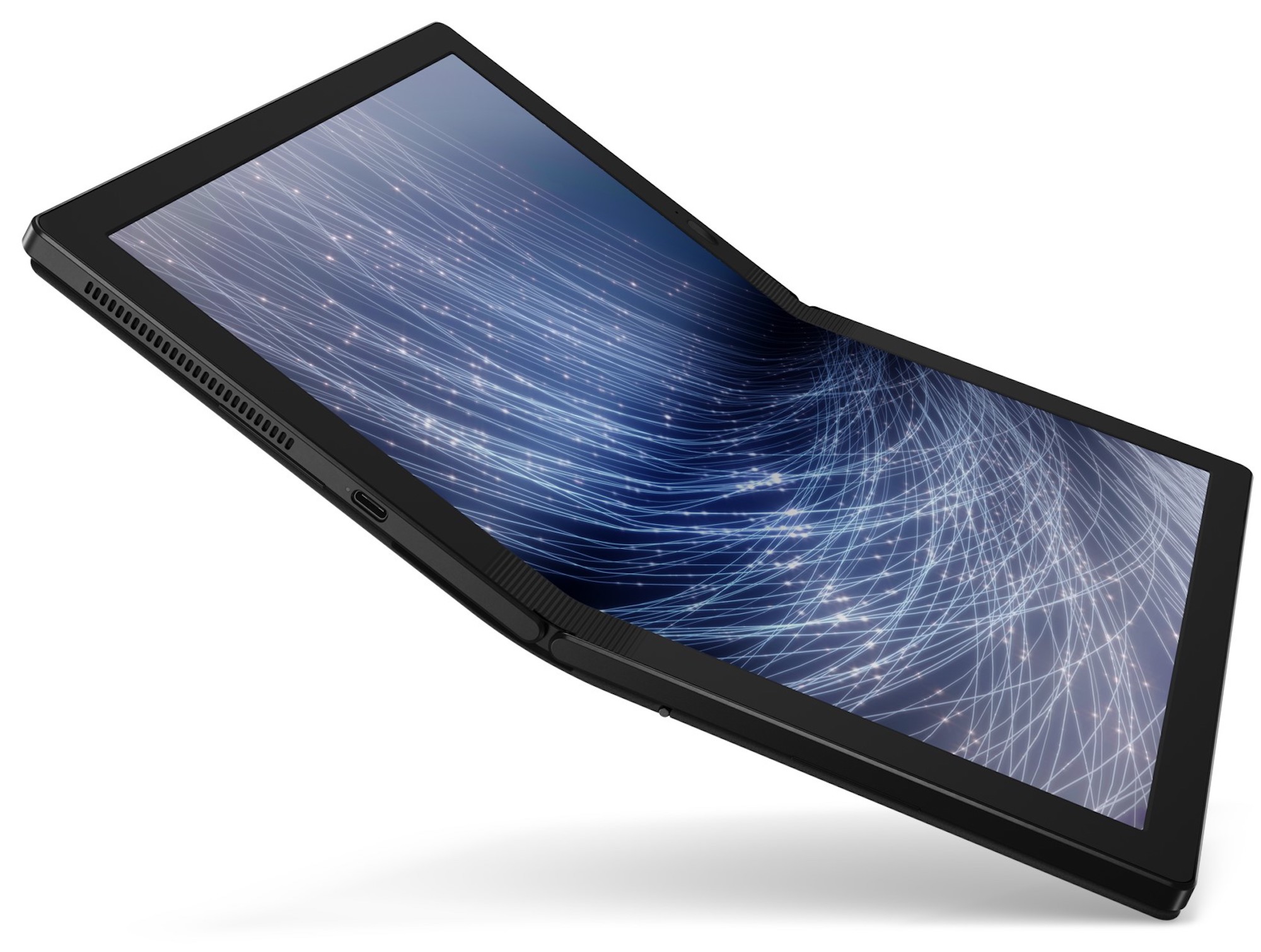 Erstes faltbares Notebook, Tablet? Lenovo nennt das Thinkpad X1 Fold, das Mitte 2020 erscheinen soll, "den ersten faltbaren PC".