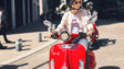 Emco roter Retro-Scooter