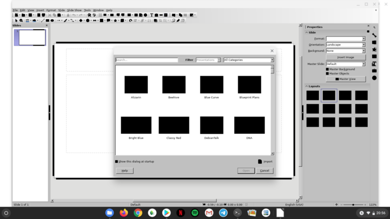LibreOffice via Linux unter Chrome OS: Hier hat die Installation nicht ganz funktioniert.