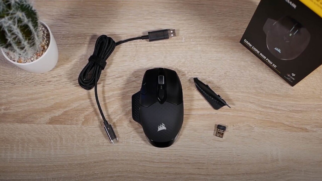 Corsair Dark Core RGB SE Gaming Maus: Schnelle Reaktion ohne Kabel