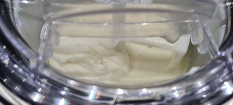 Das ist bald Frozen Yoghurt. Dies bekommt die Severin EZ 7407 wirklich gut hin. (Foto: Sven Wernicke)