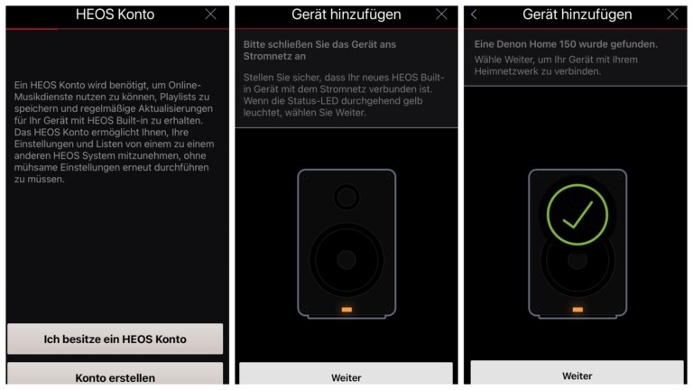 Denon Home Multiroom-Lautsprecher HEOS App