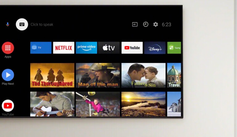 Sonys Fernseher nutzen Android TV - und hier ist das Betriebsstunden auslesen besonders einfach. (Foto: Sony)