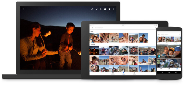 Auf einem Smart Speaker mit Google Assistent ist Google Fotos der Dienst eurer Wahl. Bild: Google 