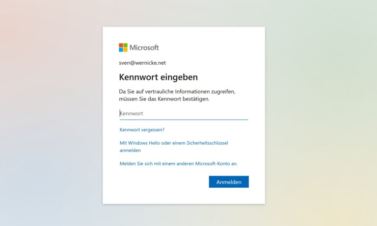 Ohne Microsoft-Konto klappt es nicht mit dem Laptop orten. (Screenshot)