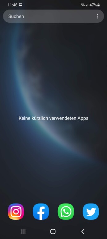 Habt ihr alle Apps beendet, informiert euch Android darüber. (Screenshot)