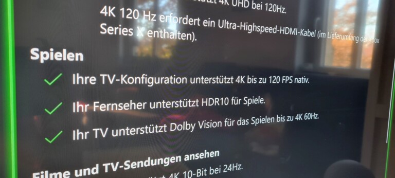 Einige Fernseher unterstützten zwar 120Hz, aber bei Dolby Vision Gaming nur 60Hz. (Foto: Sven Wernicke)