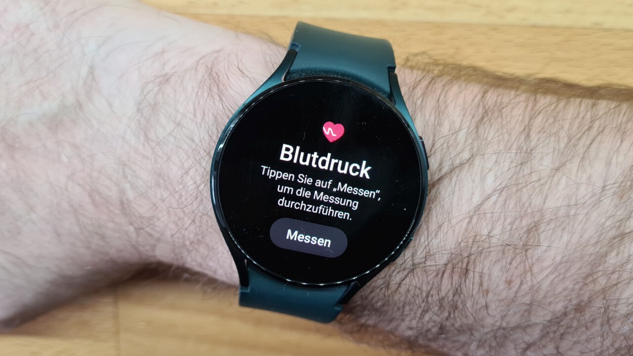 Blutdruck messen auf der Samsung Galaxy Watch4: So geht’s