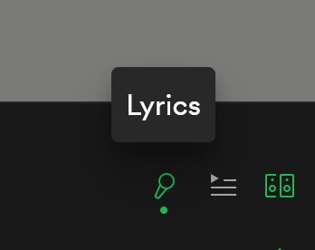 Das ist das Lyrics-Symbol bei Spotify. (Screenshot)