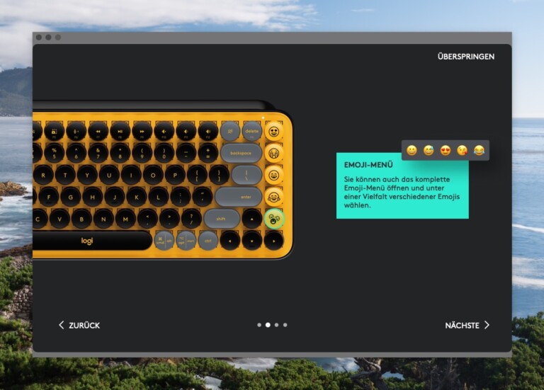 Logitech Pop Keys Tastatur: Einstellungen