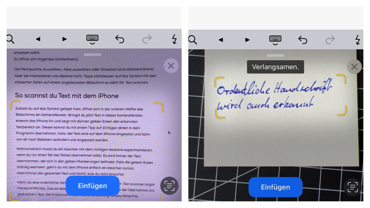 iPhone: Texte scannen und bearbeiten – genial einfach