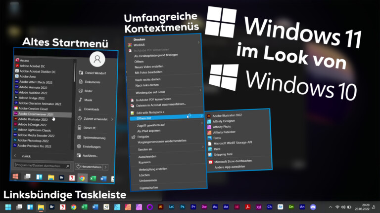 Windows 11 im Retro-Look: So bringst du Windows 10 optisch zurück