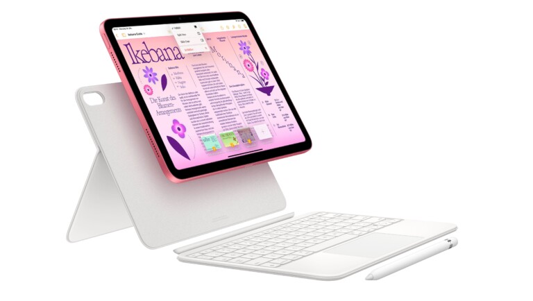 Apple iPad 10 mit Cover, Keyboard und Apple Pencil (1. Gen)