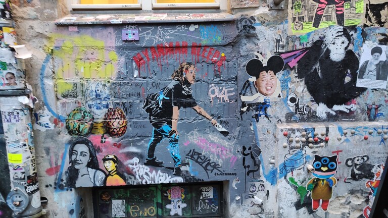 Bunte Street Art in Berlin