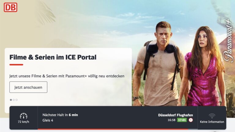 ICE Portal: So findest du die Startseite, Filme und Serien zum Streamen