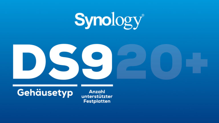 Die erste oder ersten beiden Ziffern geben die Anzahl unterstützter Festplatten im NAS von Synology an.