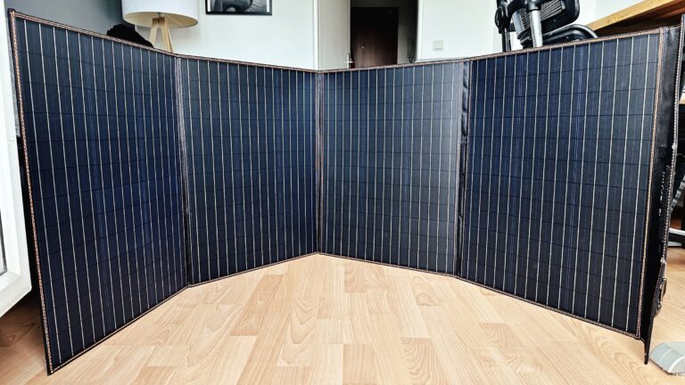 Das Hyrican 220W Solarpanel besteht aus modernen Mono-Silizium-Solarzellen. Bild: Jürgen Vielmeier