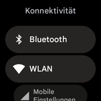 Bei Nichtgebrauch, schalte WLAN, Bluetooth und mobile Daten ab. (Screenshot)