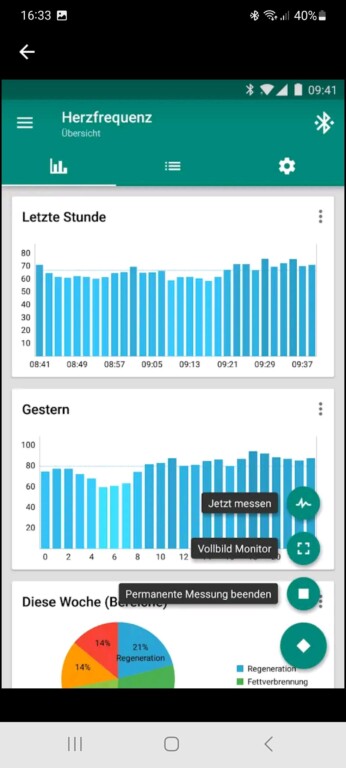 Viele Statistiken bietet diese App. (Screenshot)
