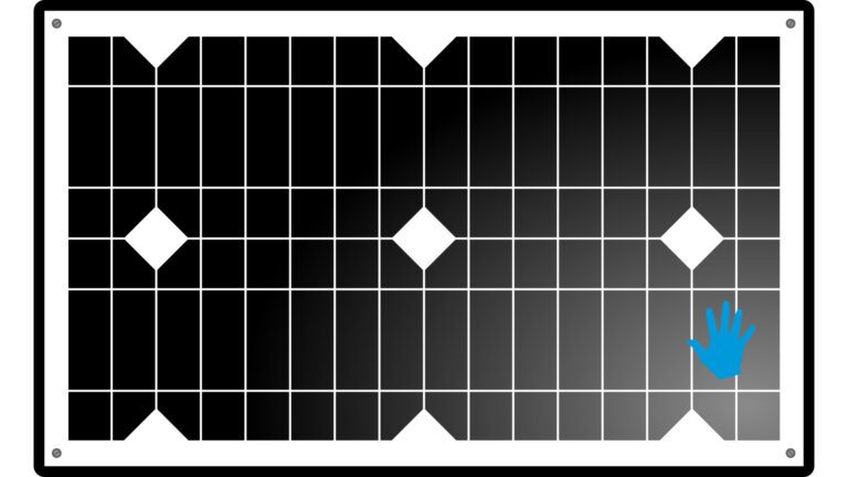 Verchattung eines Solarmoduls