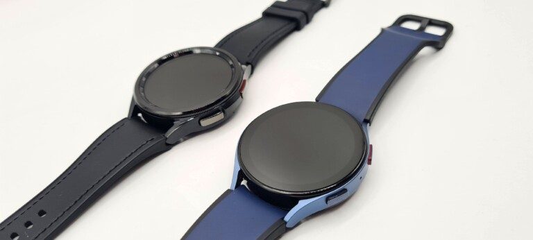 Hier im Vergleich mit der Galaxy Watch5: Beide Smartwatches ähneln sich sehr. (Foto: Sven Wernicke)
