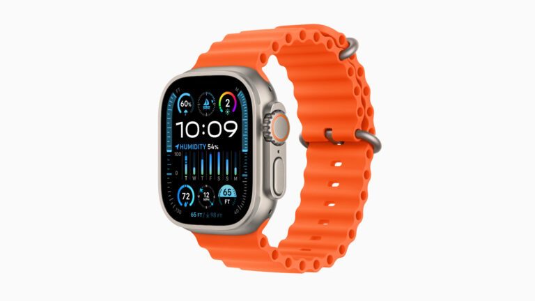 Das Design der Apple Watch Ultra 2 ist bewährt und durch die Armbänder individualisierbar. (Foto: Apple)